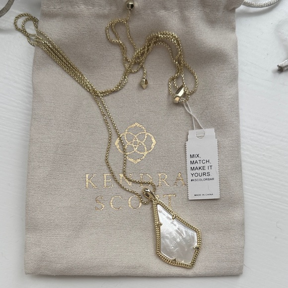 Kendra Scott Jewelry - Kendra Scott Gold Necklace with Iridescent Pendant